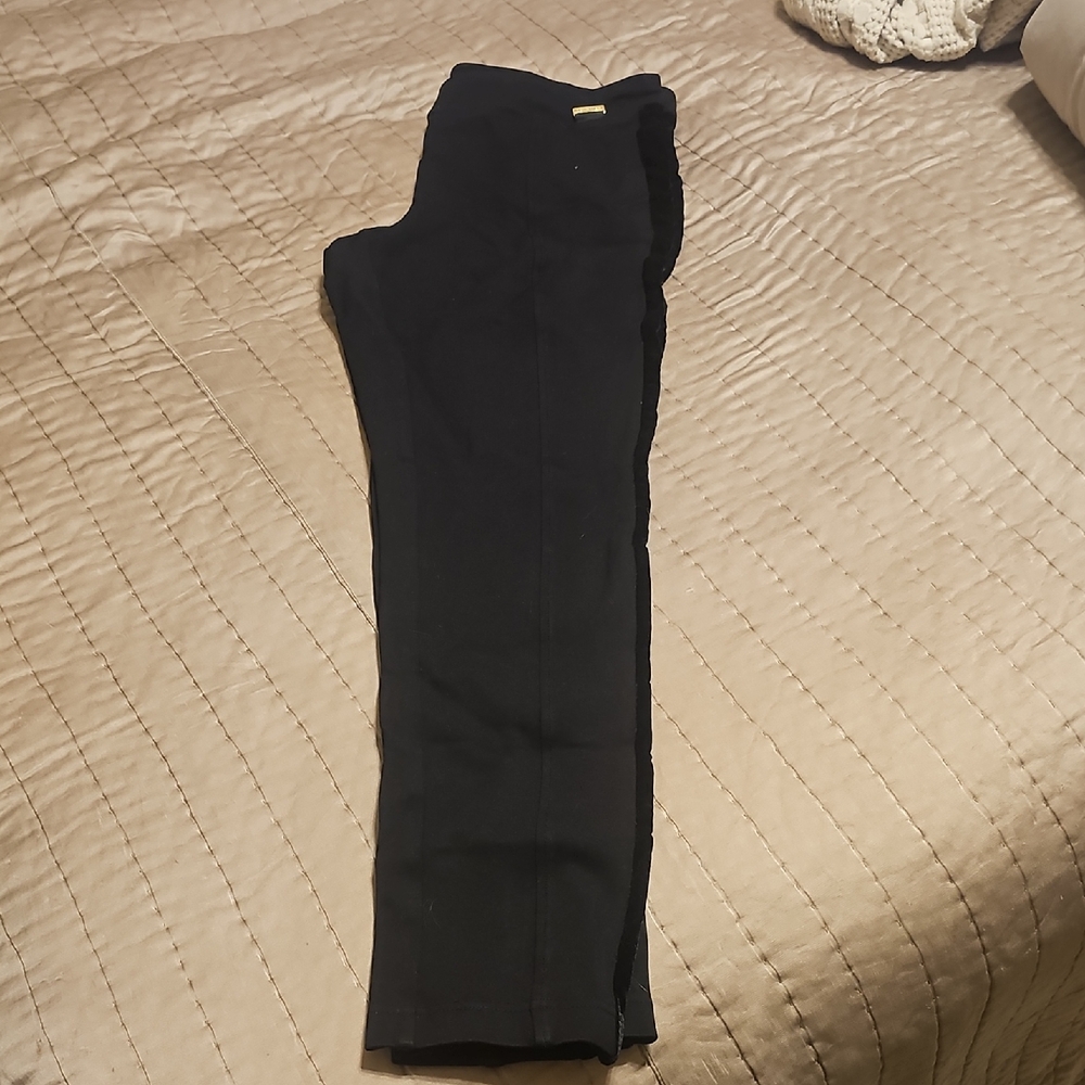 Calvin Klein Black Pants with Gold Logo Accent